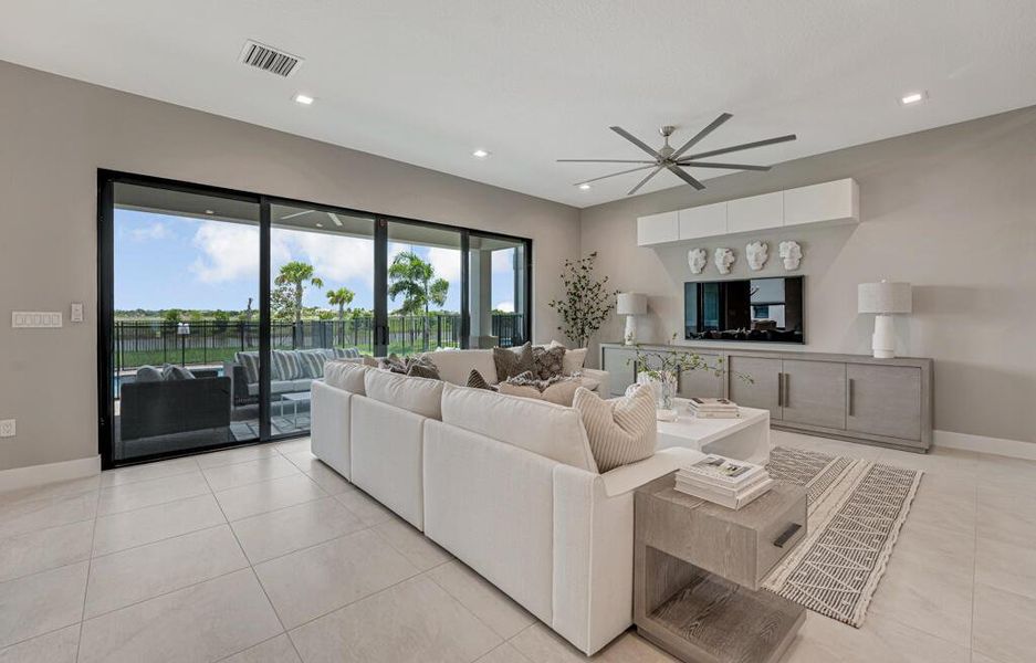 Furnished interior view inside a new home in Apex at Avenir, Palm Beach Gardens (Image 13).