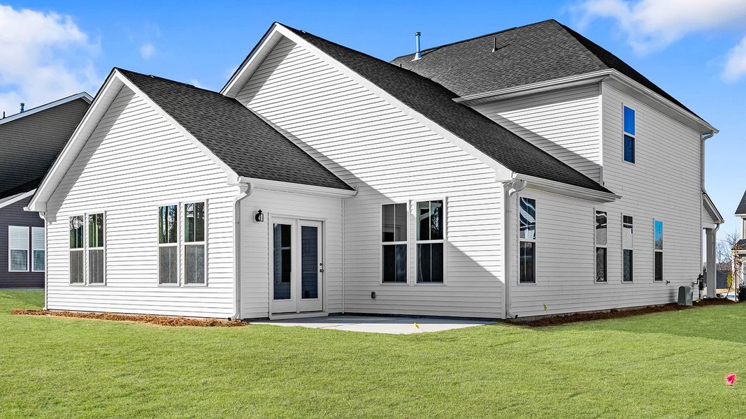 Exterior details and patio area of a home in Fieldstone, Lexington (Image 4).