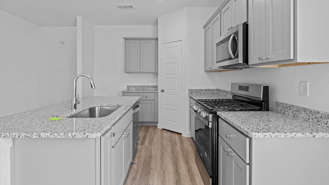 Furnished interior view inside a new home in Allen Farms, Lubbock (Image 5).