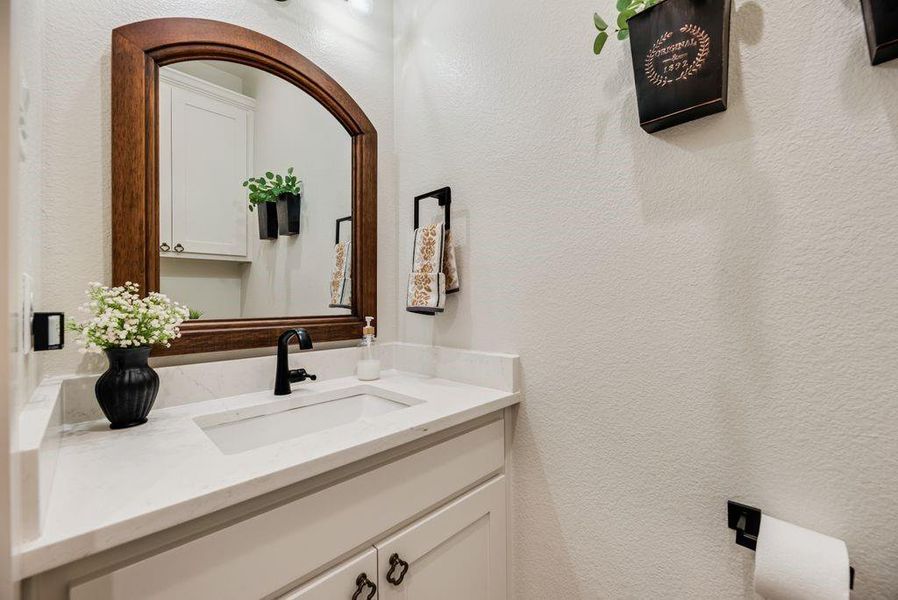 Beautiful Guest half bath in the home