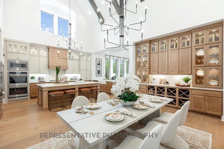 Furnished interior view inside a new home in Mustang Lakes: 60ft. lots, Celina (Image 32).