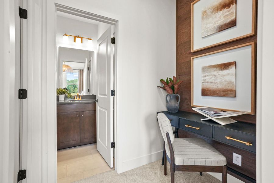 Representative furnished interior of a home built from the Montadale by Pulte Homes in The Retreat at Carolina Ridge, Harrisburg (Image 53).
