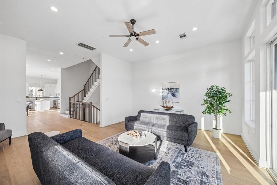 Furnished interior view inside a new home in , Houston (Image 5). Furnished interior view inside a new home in , Houston (Image 5).