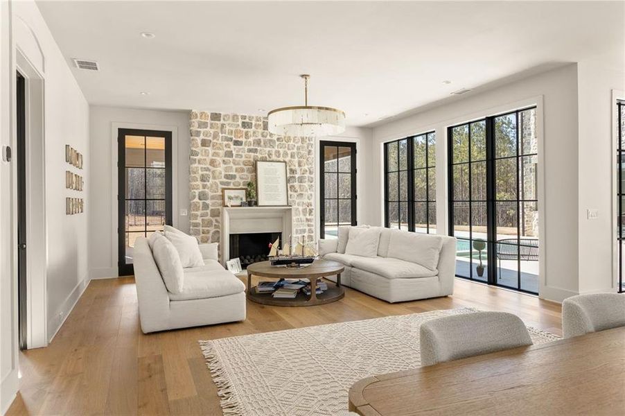Furnished interior view inside a new home in , Chattahoochee Hills (Image 8).