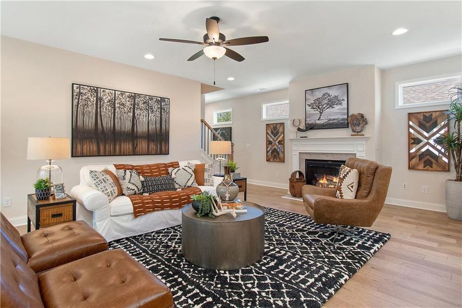 Furnished interior view inside a new home in , Hiram (Image 5).