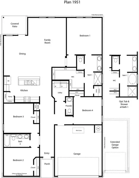 2D floor plan layout of this home in Turnbo Ranch Traditions, Killeen, TX (Image 2). 2D floor plan layout of this home in Turnbo Ranch Traditions, Killeen, TX (Image 2).