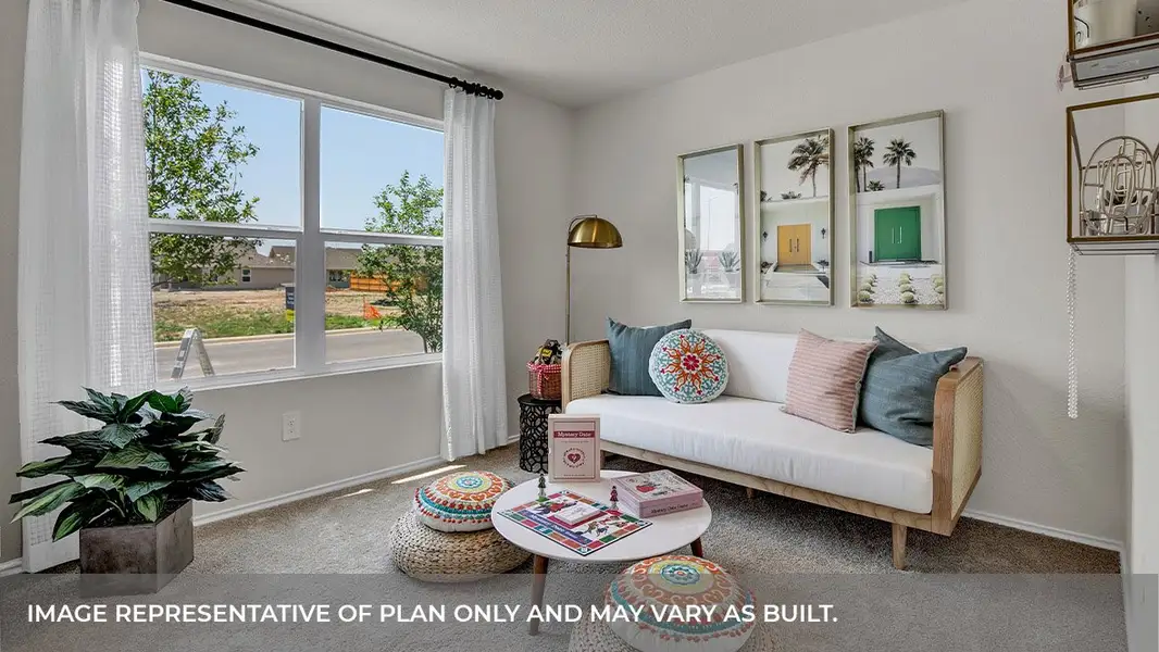 Furnished interior view inside a new home in Swenson Heights, Seguin (Image 5).