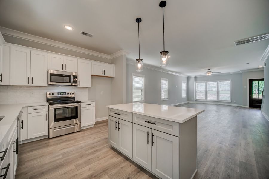 Representative furnished interior of a home built from the Draper by Parkside Builders in The Woods, Gallatin (Image 6).
