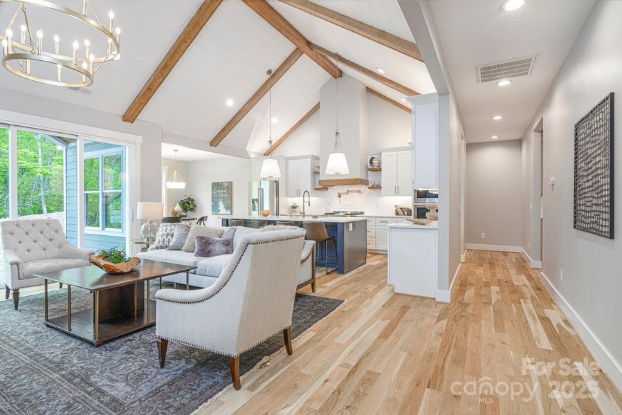 Furnished interior view inside a new home in , Hendersonville (Image 30).