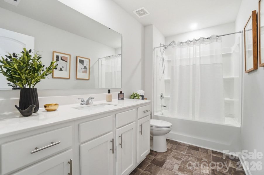 Furnished interior view inside a new home in , Monroe (Image 38).
