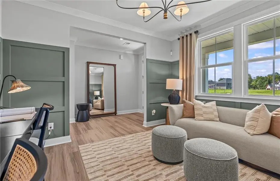 Furnished interior view inside a new home in Linden Grove, Powder Springs (Image 17).