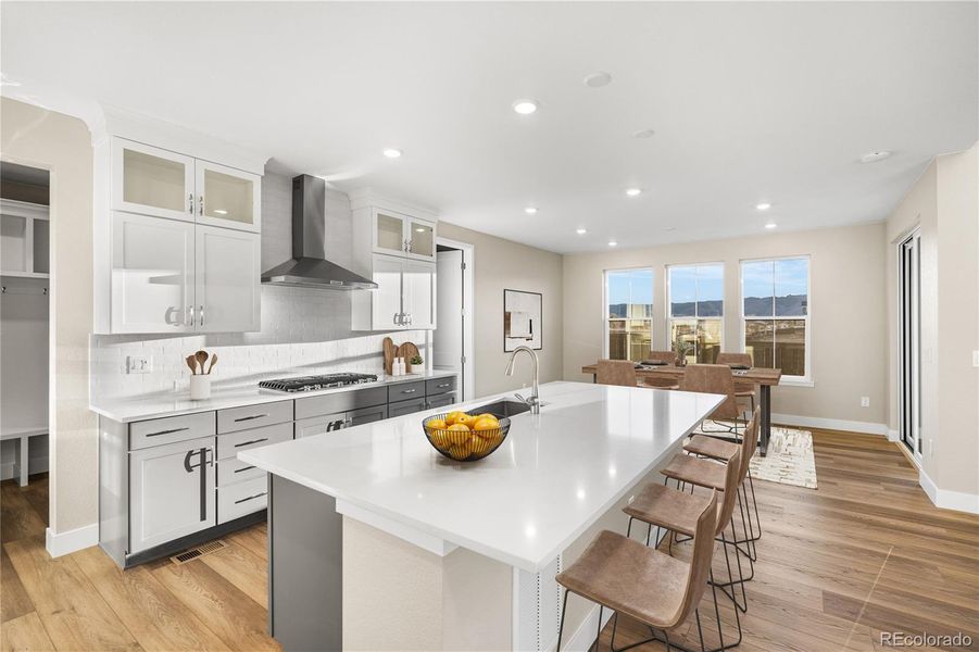 Furnished interior view inside a new home in Stargaze at Solstice, Littleton (Image 15).
