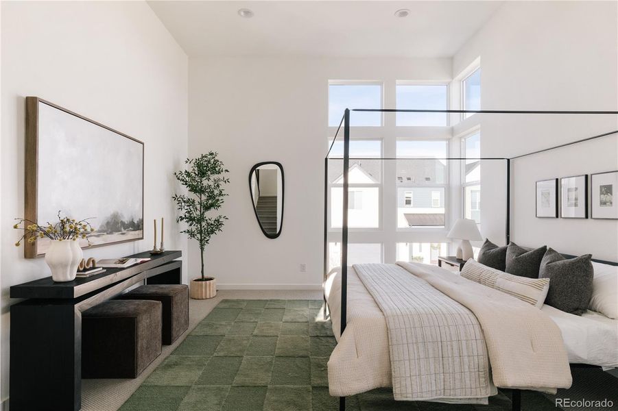 Furnished interior view inside a new home in Lyric at Ridgegate, Lone Tree (Image 13).