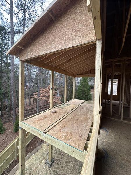 In-progress construction of a new home in , Roswell, GA (Image 26).