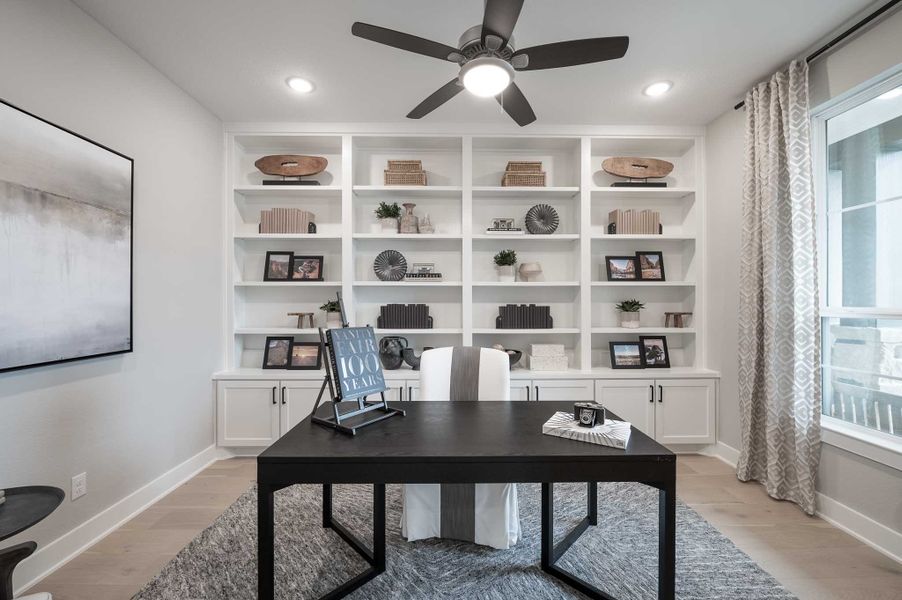 Representative furnished interior of a home built from the Milan by Tri Pointe Homes in Dunham Pointe, Cypress (Image 69).