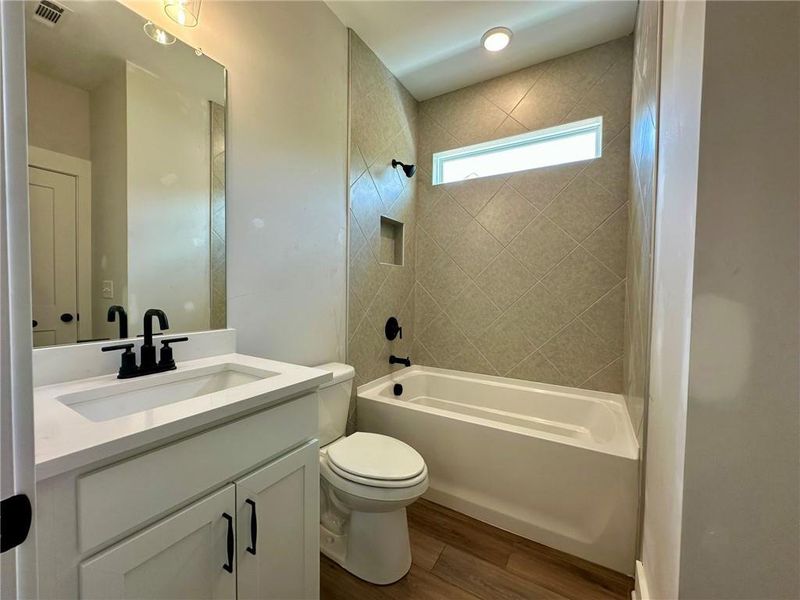 Furnished interior view inside a new home in Cambridge, Flowery Branch (Image 7). Furnished interior view inside a new home in Cambridge, Flowery Branch (Image 7).