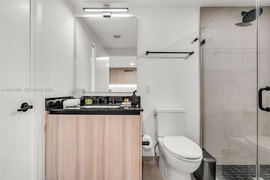 Furnished interior view inside a new home in , Miami (Image 17).