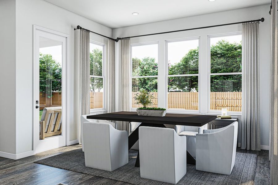 Furnished interior view inside a new home in Arbor Collection at Heritage, Dripping Springs (Image 10).