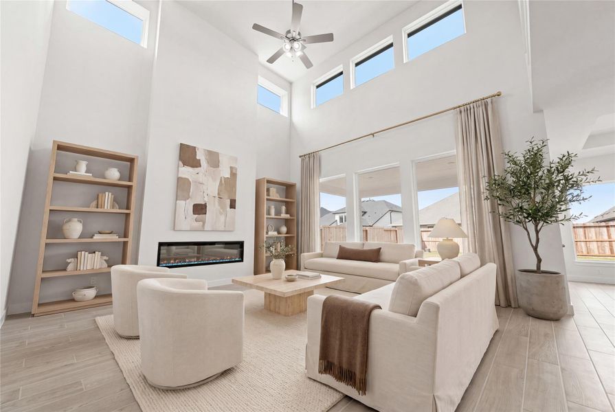 Virtually staged image; features, selections and colors may vary.