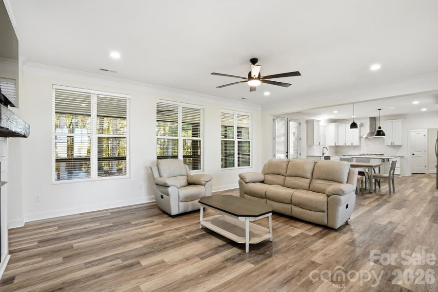 Family Room w/Tons of Natural Light