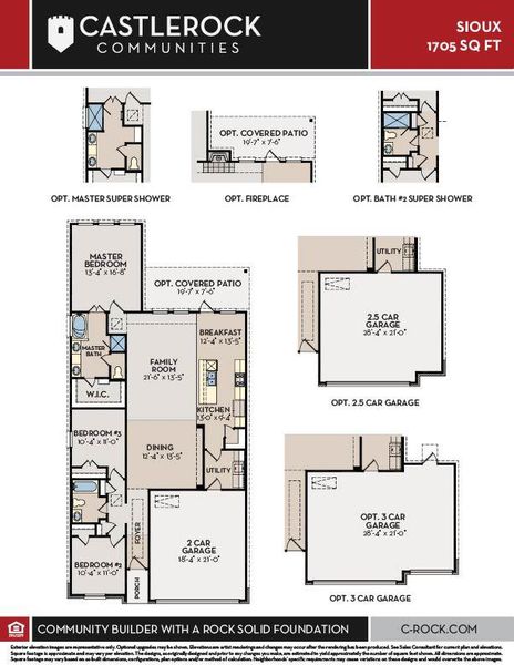 2D floor plan layout for the Sioux by CastleRock Communities in Hughes Landing, Dickinson, TX (Image 3). 2D floor plan layout for the Sioux by CastleRock Communities in Hughes Landing, Dickinson, TX (Image 3).