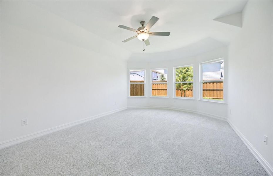 Elegant owner's suite with Bay window *real home pictured Elegant owner's suite with Bay window *real home pictured