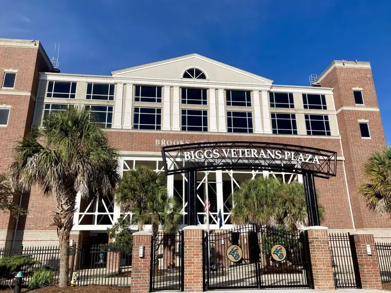 Front exterior of a new home in Grissett Landing, Conway, SC, highlighting curb appeal (Image 11).