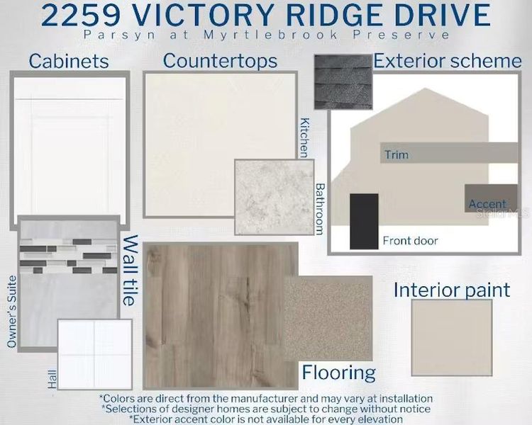 Sample of building materials used in homes in Myrtlebrook Preserve, Lakeland (Image 4). Sample of building materials used in homes in Myrtlebrook Preserve, Lakeland (Image 4).