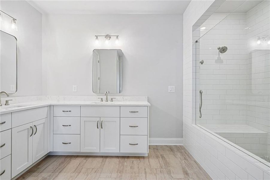 Furnished interior view inside a new home in Promenade at Sawnee Village, Cumming (Image 5).