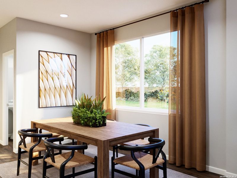 Furnished interior view inside a new home in Cinco Lakes, San Antonio (Image 15).