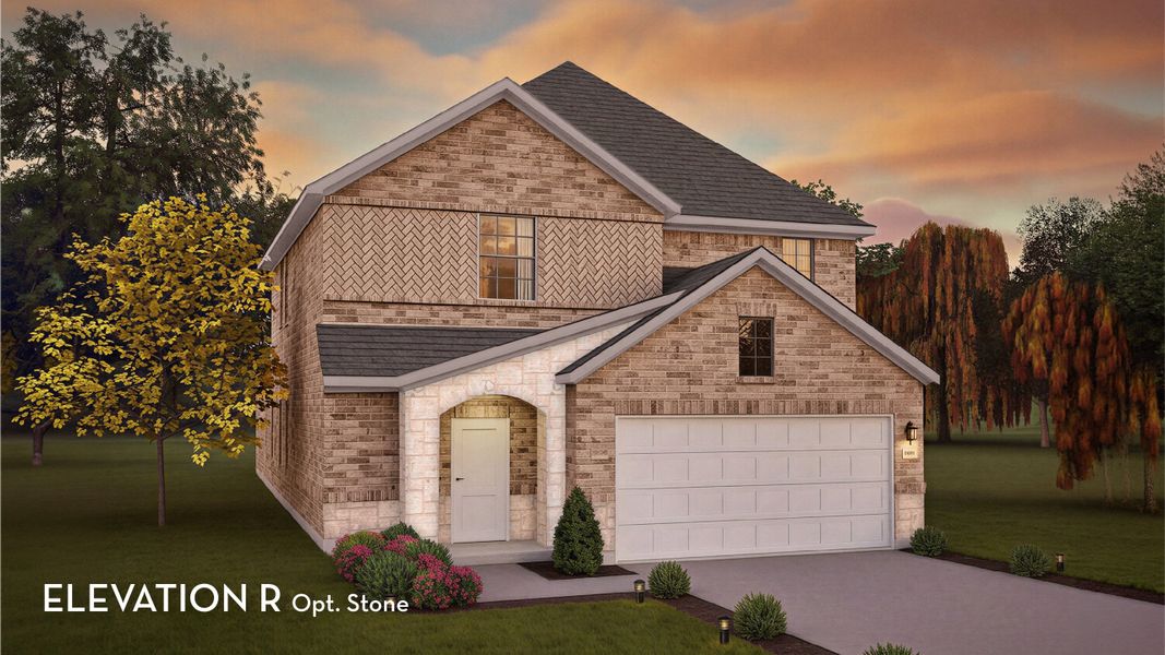 Representative exterior photo of a completed home built from the Alder by CastleRock Communities in Westridge, McKinney, TX (Image 4).