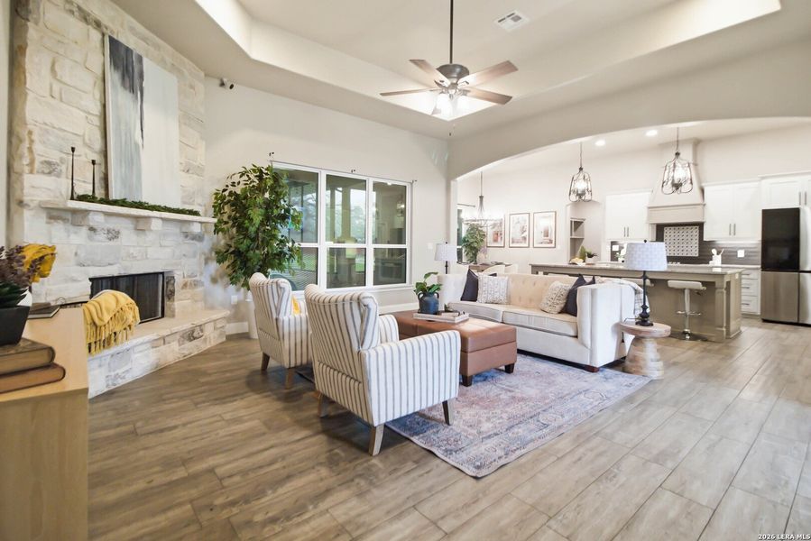 Furnished interior view inside a new home in , La Vernia (Image 30).