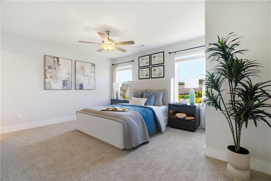 Furnished interior view inside a new home in , Cartersville (Image 27).