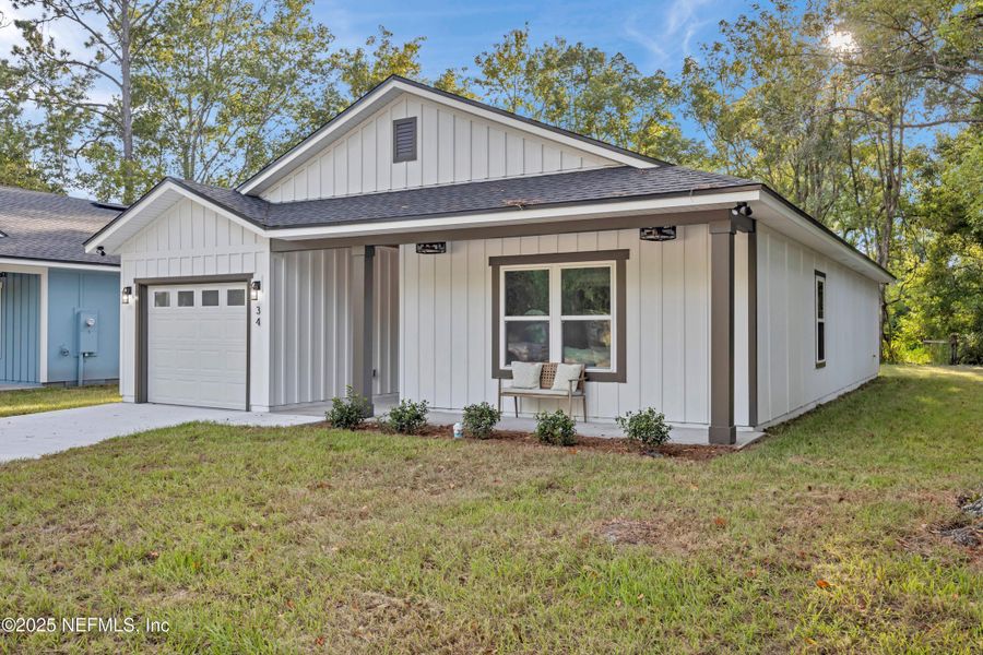 Exterior details and patio area of a home in , Baldwin (Image 22).