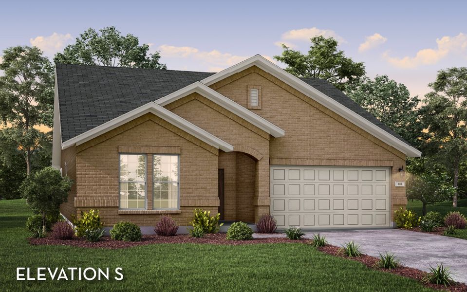 Representative exterior photo of a completed home built from the Creede by CastleRock Communities in Green Meadows, Celina, TX (Image 5). Representative exterior photo of a completed home built from the Creede by CastleRock Communities in Green Meadows, Celina, TX (Image 5).