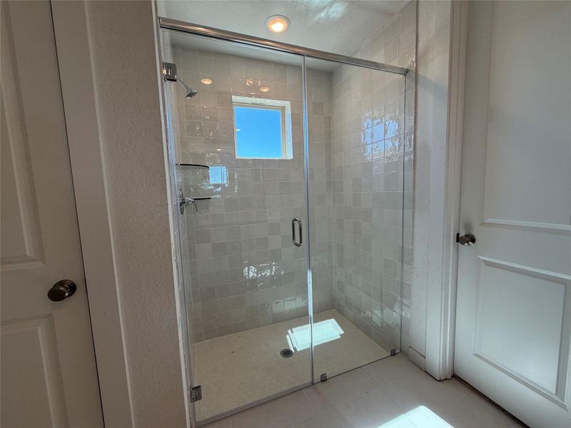 Large walk-in shower. Large walk-in shower.