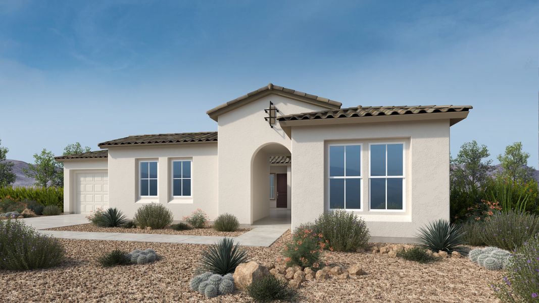 Front exterior of a home in the Verdin Summit Collection community, located in Phoenix, AZ (Image 12).