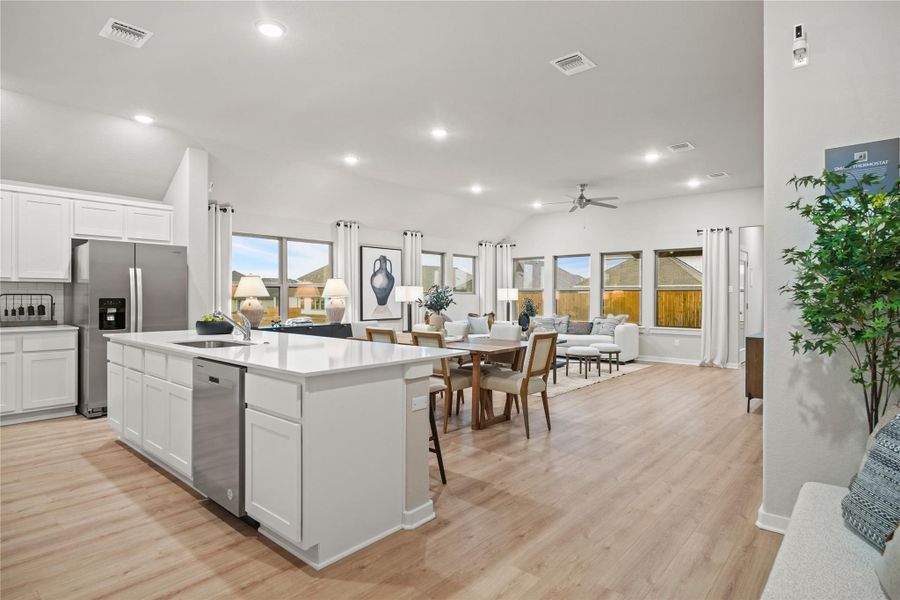 Furnished interior in a model home at Prairie Winds in Hutto (Image 34).