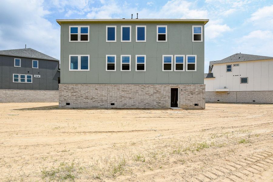 This will be the backyard view of the home. This will be the backyard view of the home.