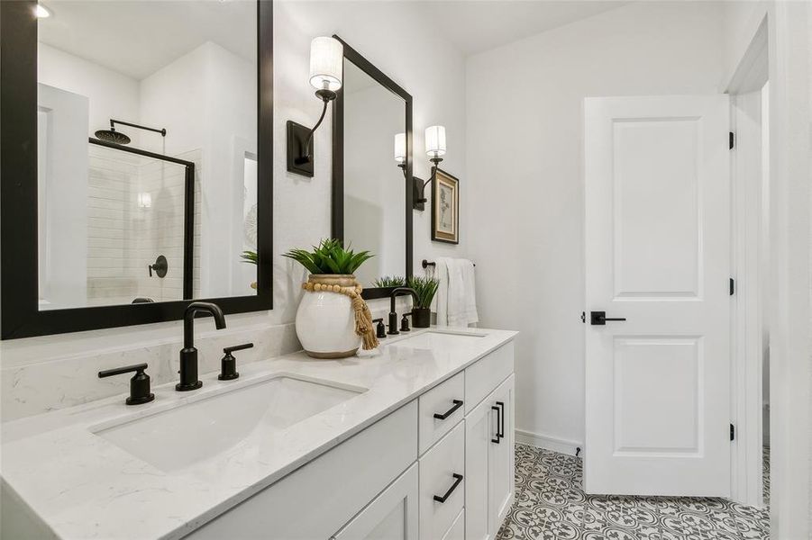 Double sinks in primary bath (*Photo not of actual home and used for illustration purposes only.)