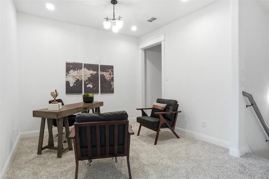 Furnished interior view inside a new home in Villas at Heritage Pointe, Weatherford (Image 14).