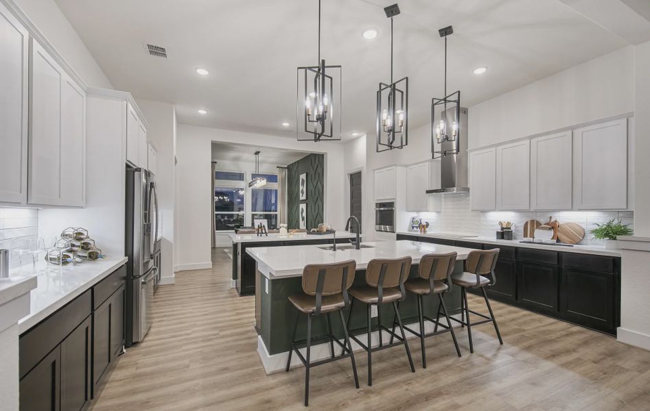 Representative furnished interior of a home built from the Adelaide by Chesmar Homes in Mesa Western, Cibolo (Image 6).