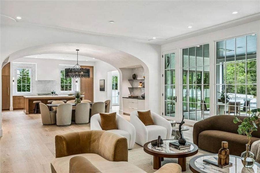 Furnished interior view inside a new home in , Atlanta (Image 35).