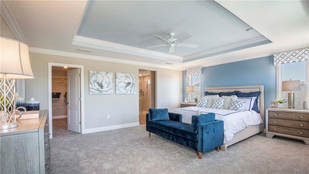 Model home - actual features may vary.