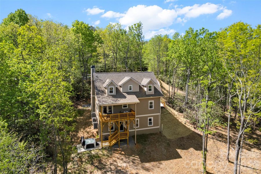 Exterior details and patio area of a home in , Black Mountain (Image 21).