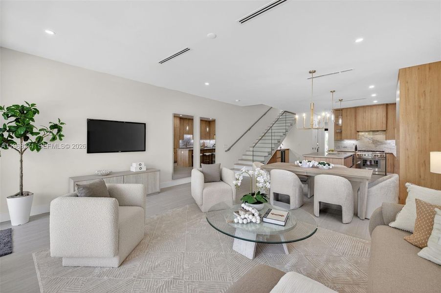 Furnished interior view inside a new home in , Fort Lauderdale (Image 69).