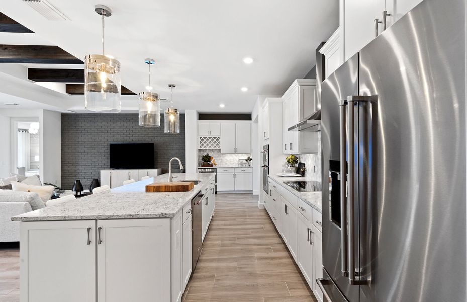 Kitchen with ample storage