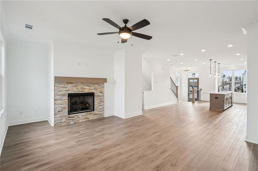 Spacious, unfurnished interior of a new home in Palisades Townhomes, Cumming (Image 30).
