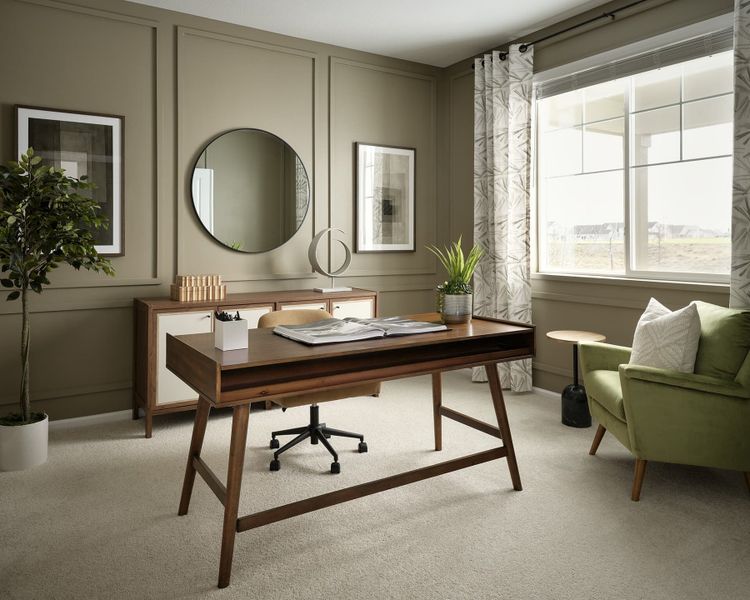 Furnished interior view inside a new home in Brighton Crossings, Brighton (Image 7).