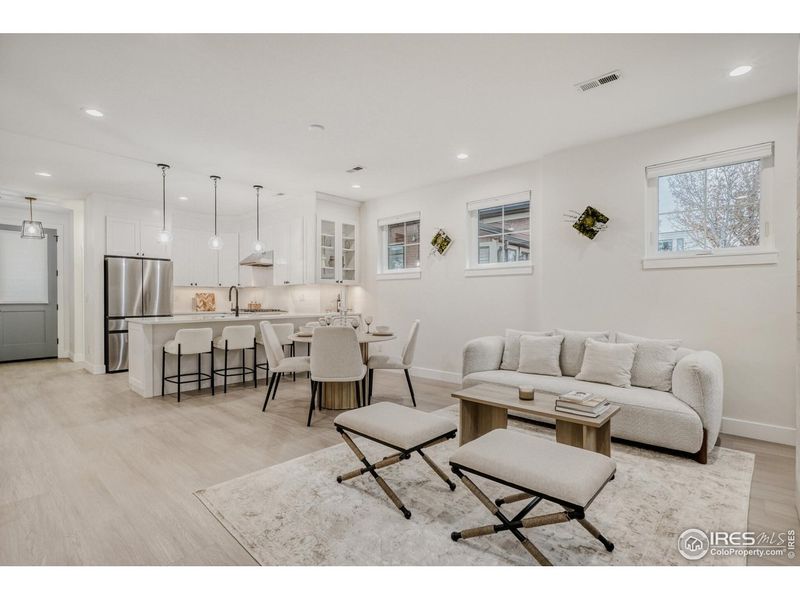 Furnished interior view inside a new home in , Denver (Image 11).